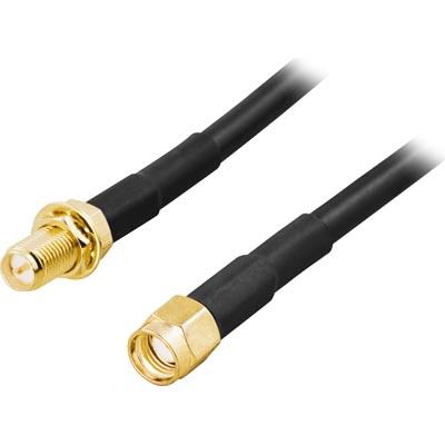 Deltaco Network RP-SMA cable, RP-SMA Male - RP-SMA Female, 10m